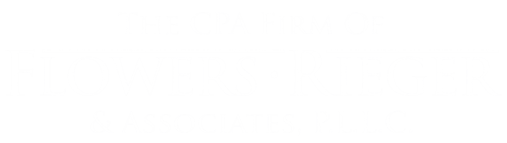 Flowers Rieger White Logo cropped, Tucson CPA Firm, Accounting, Bookkeeping, and Tax Preparation
